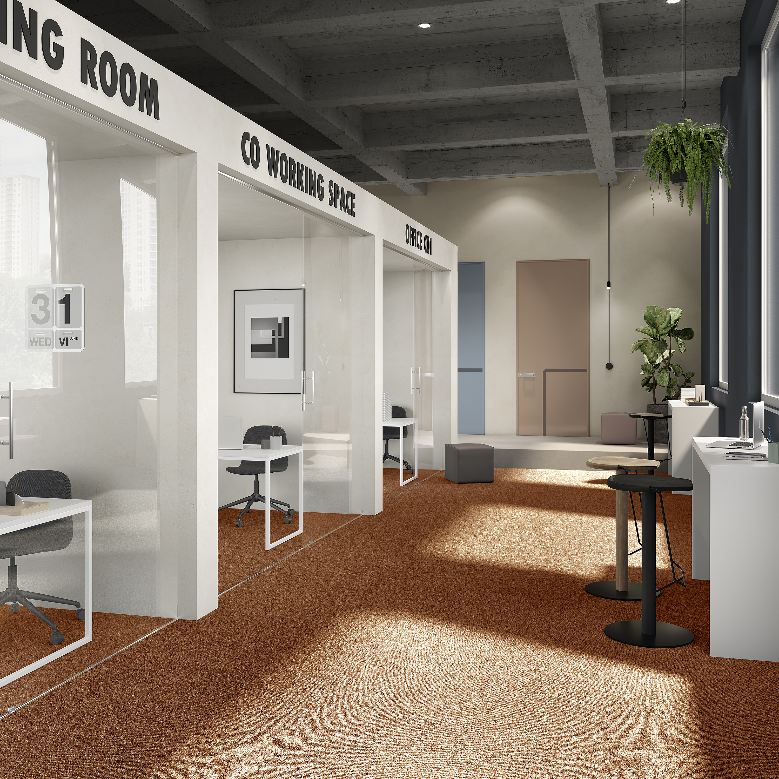 Ковровая плитка Medusa Tile 84 (500*500*5 мм) — купить в Нальчике