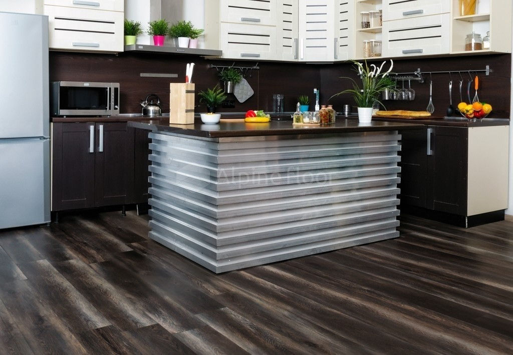 Кварцвиниловая плитка "Alpine Floor" Орех Темный  (1219*184*2мм) — купить в Нальчике