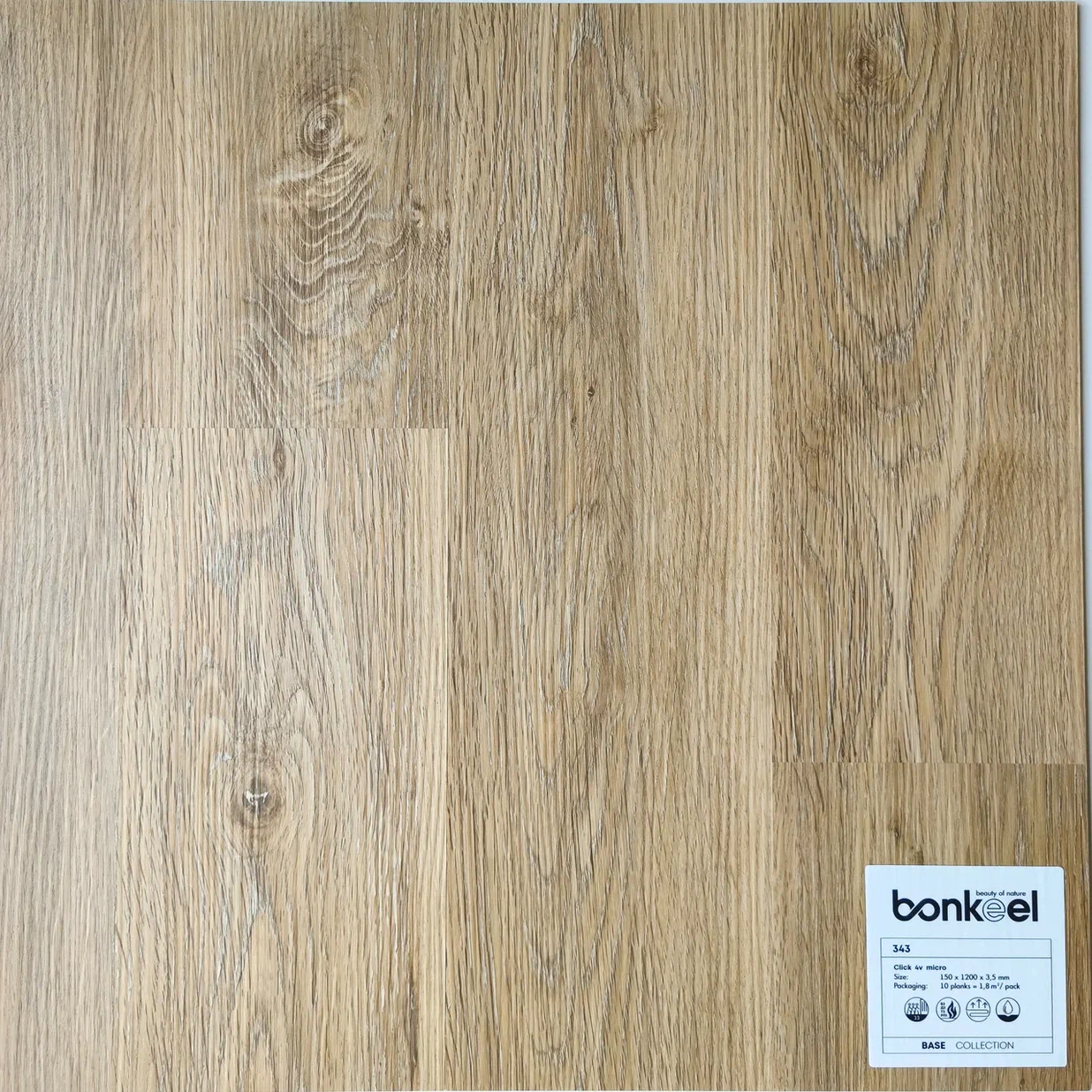 Плитка ПВХ "Bonkeel" Base New 343 (1220*150*3,5 мм) — купить в Нальчике