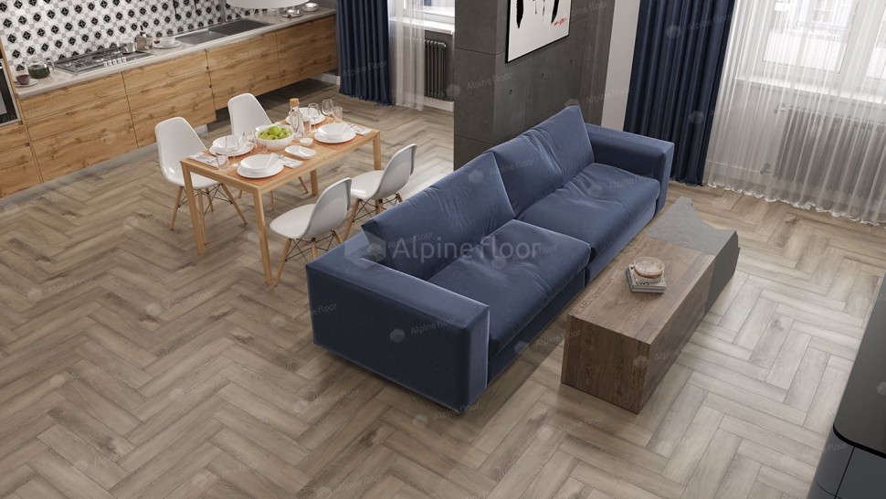 Виниловая плитка "Alpine Floor" Parquet LVT Дуб Исида (590*118*2,5 мм) — купить в Нальчике