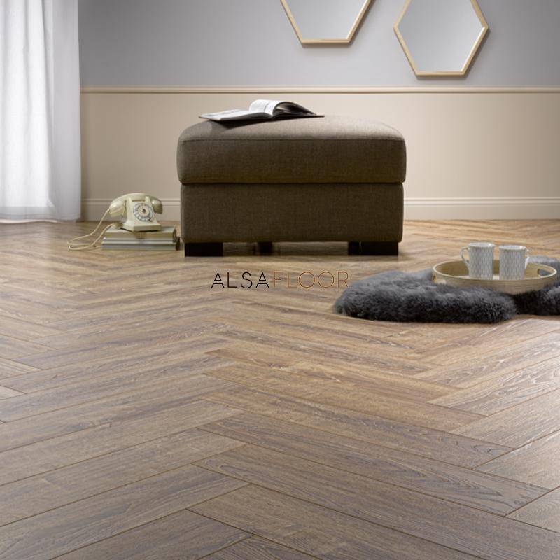 Ламинат "Alsafloor" Herringbone Дуб Балеарский (640*143*12 мм) — купить в Нальчике