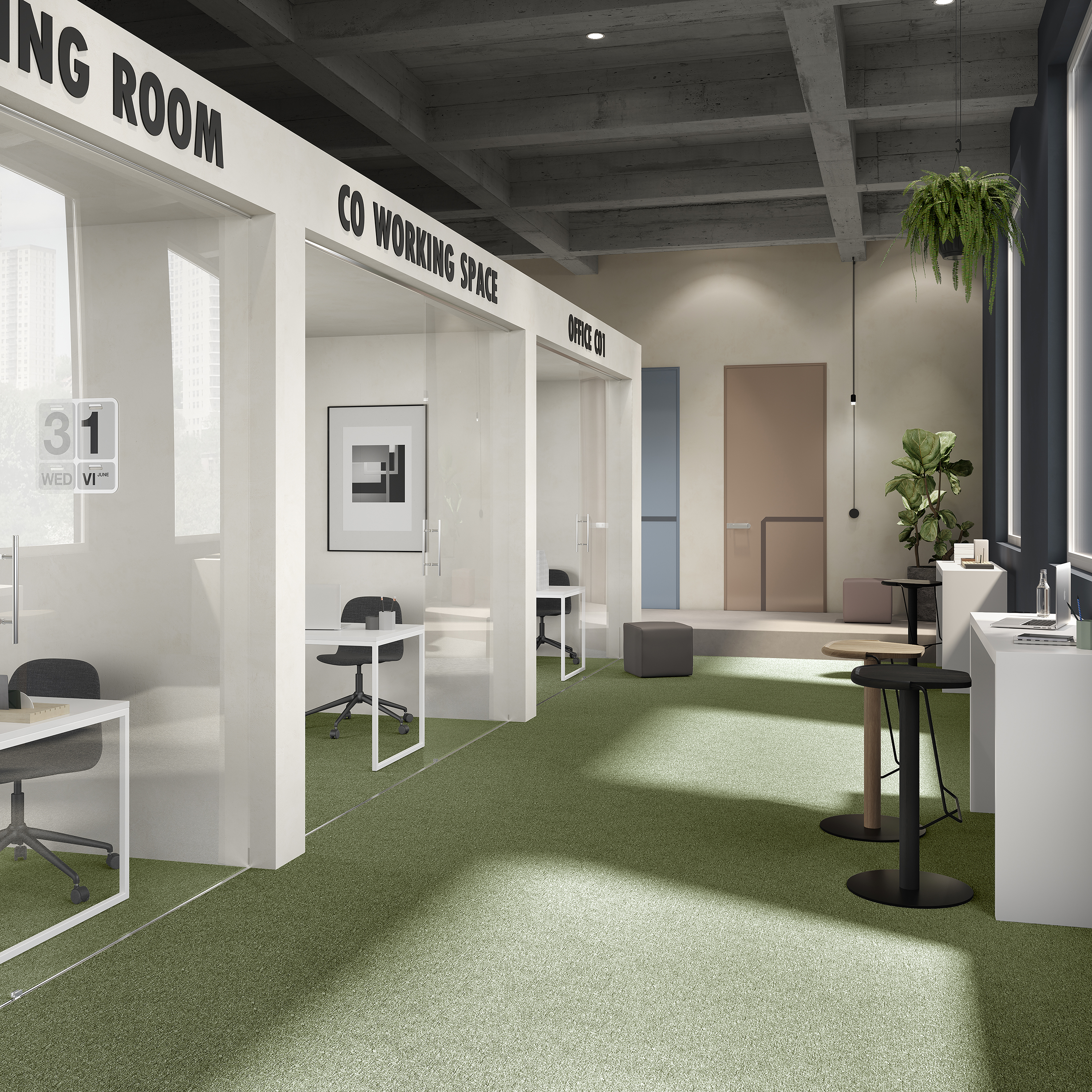 Ковровая плитка Medusa Tile 21 (500*500*5 мм) — купить в Нальчике