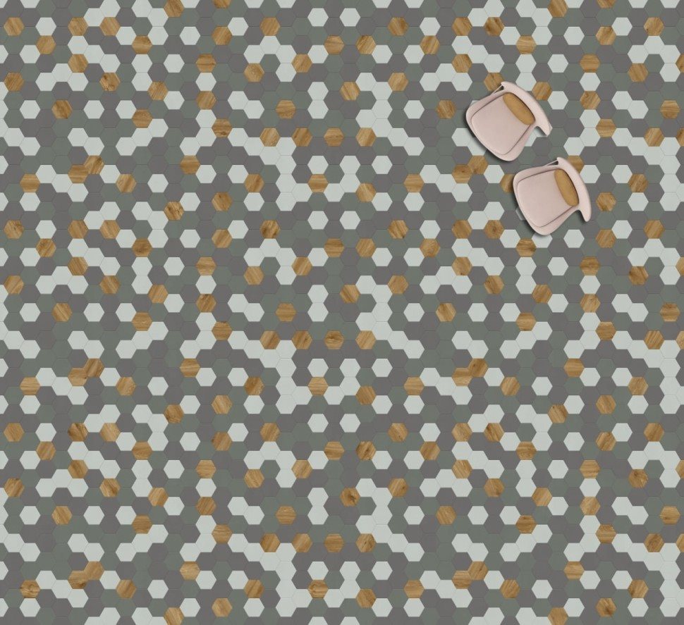 Виниловая плитка "Moduleo" Moods Hexagon 349 (226,32*196*2,5 мм) — купить в Нальчике