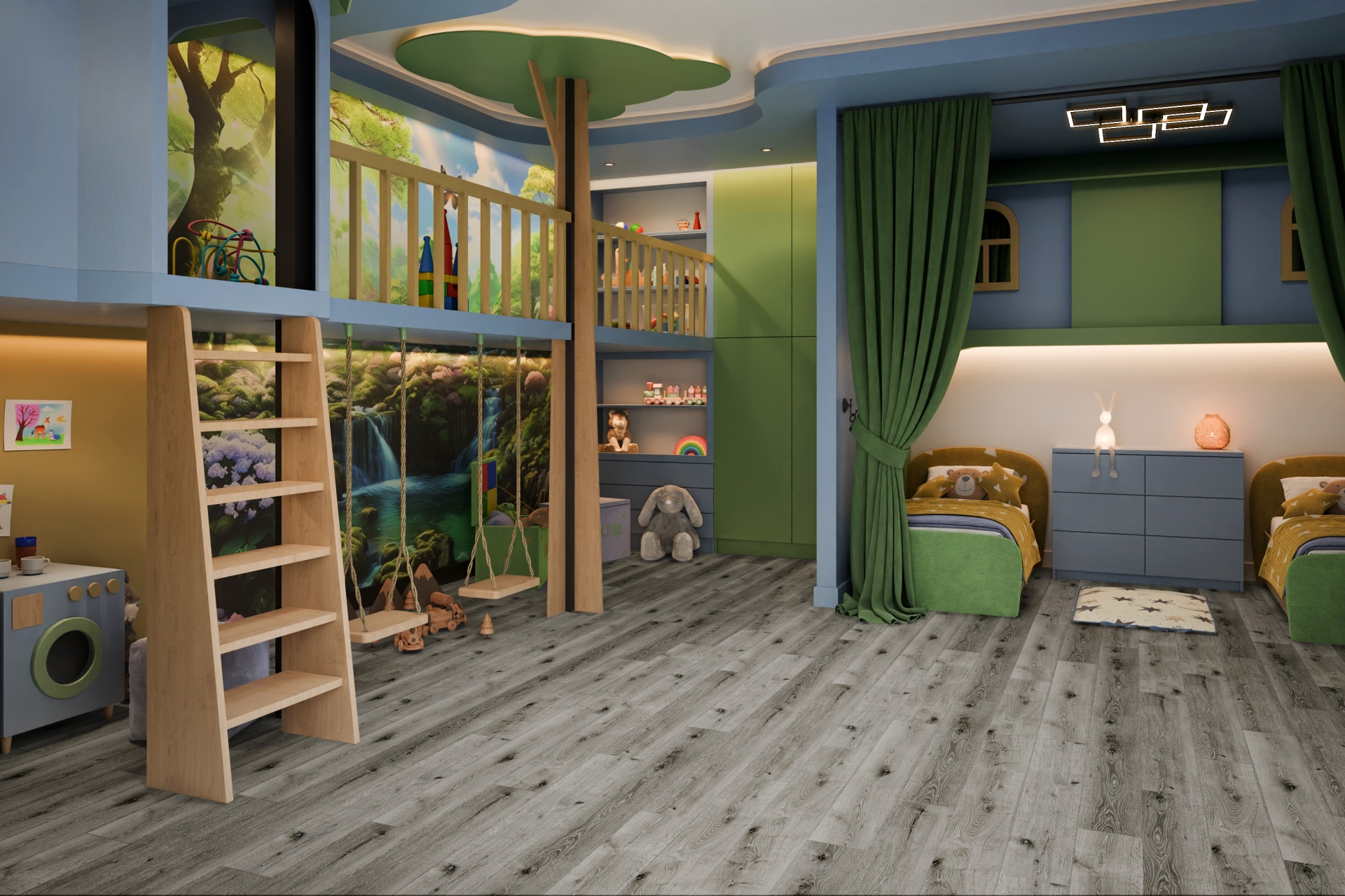 Усовершенствованная кварц-виниловая плитка «Damy Floor» Дуб Состаренный Серый (1227*187*2,5 мм) — купить в Нальчике