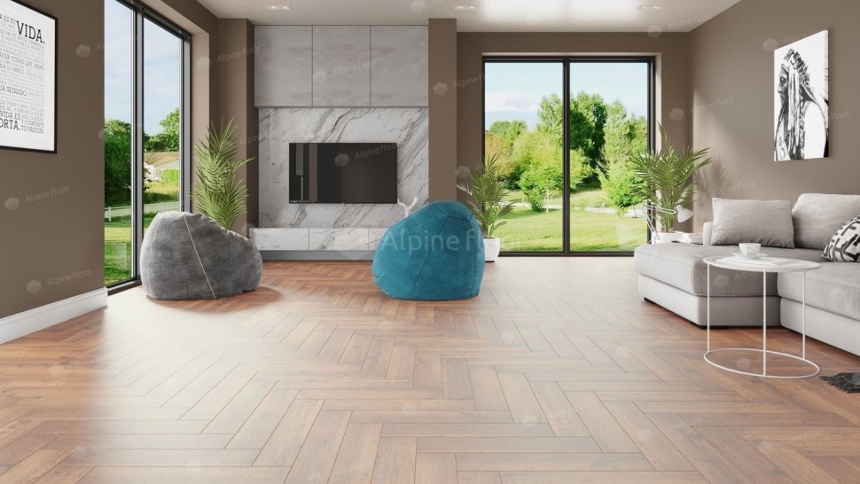 Виниловая плитка "Alpine Floor" Parquet LVT Дуб Royal (590*118*2,5 мм) — купить в Нальчике