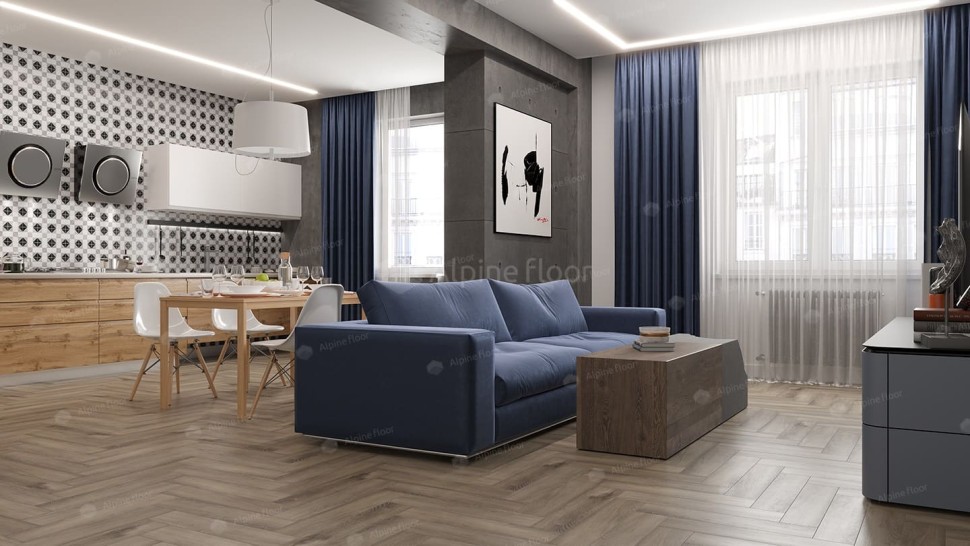 Виниловая плитка "Alpine Floor" Parquet LVT Дуб Исида (590*118*2,5 мм) — купить в Нальчике