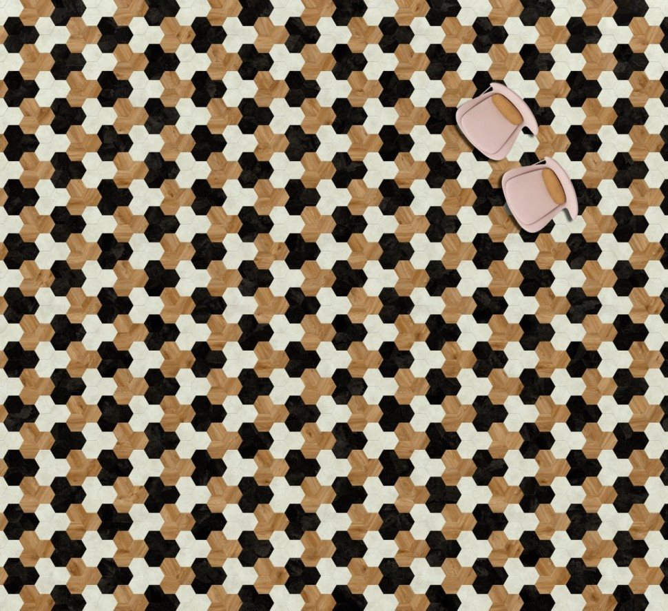 Виниловая плитка "Moduleo" Moods Hexagon 354 (226,32*196*2,5 мм) — купить в Нальчике