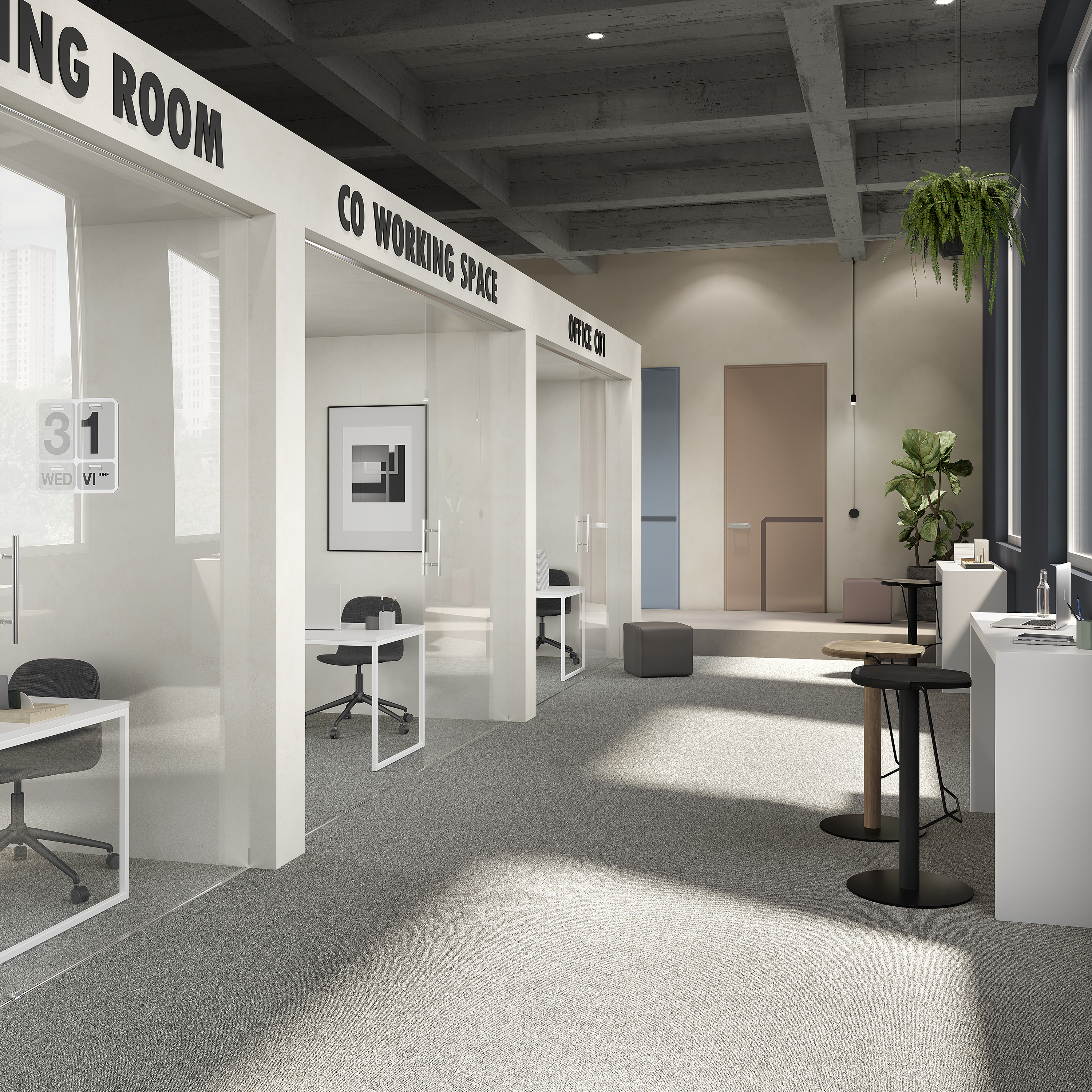 Ковровая плитка Medusa Tile 94 (500*500*5 мм) — купить в Нальчике