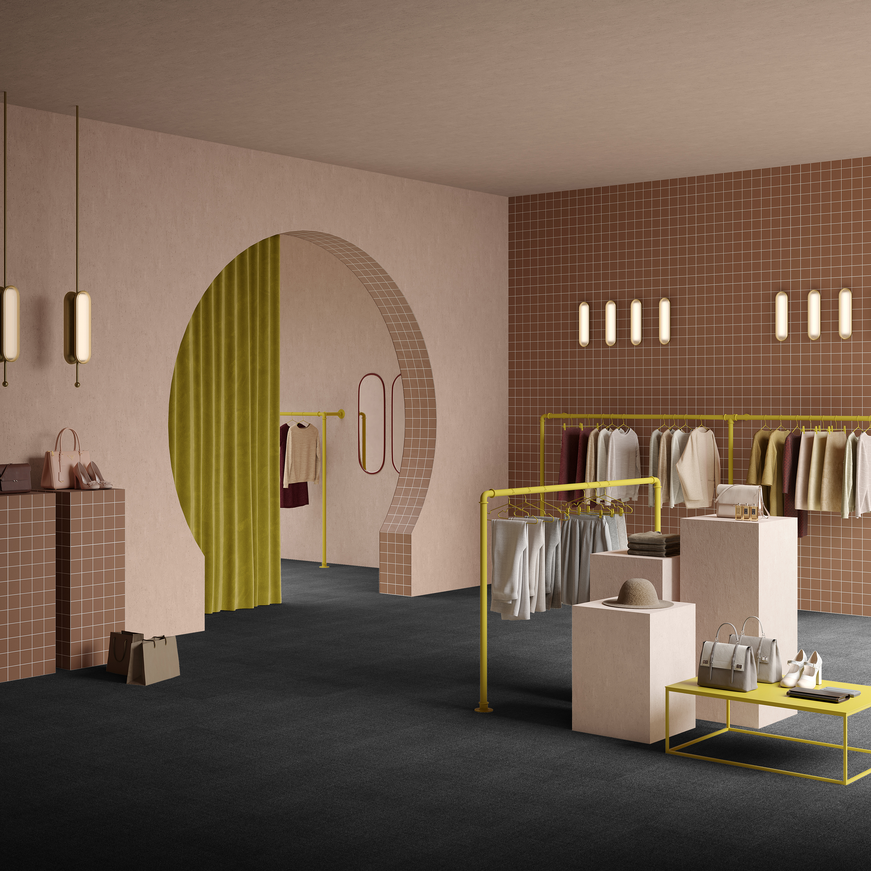 Ковровая плитка Mantra Tile 99 (500*500*6 мм) — купить в Нальчике