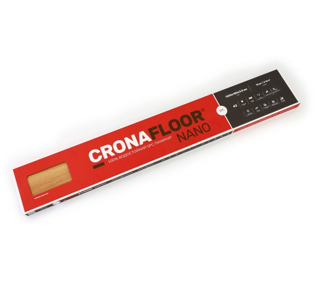 SPC ламинат "CronaFloor" Nano 4V Клен (1200*180*3,5 мм) — купить в Нальчике