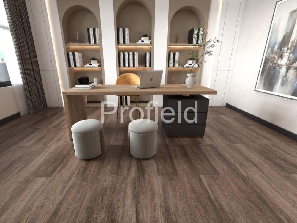 HSPC ламинат "Profield" Дуб темный (1200*228*5,5 мм) — купить в Нальчике