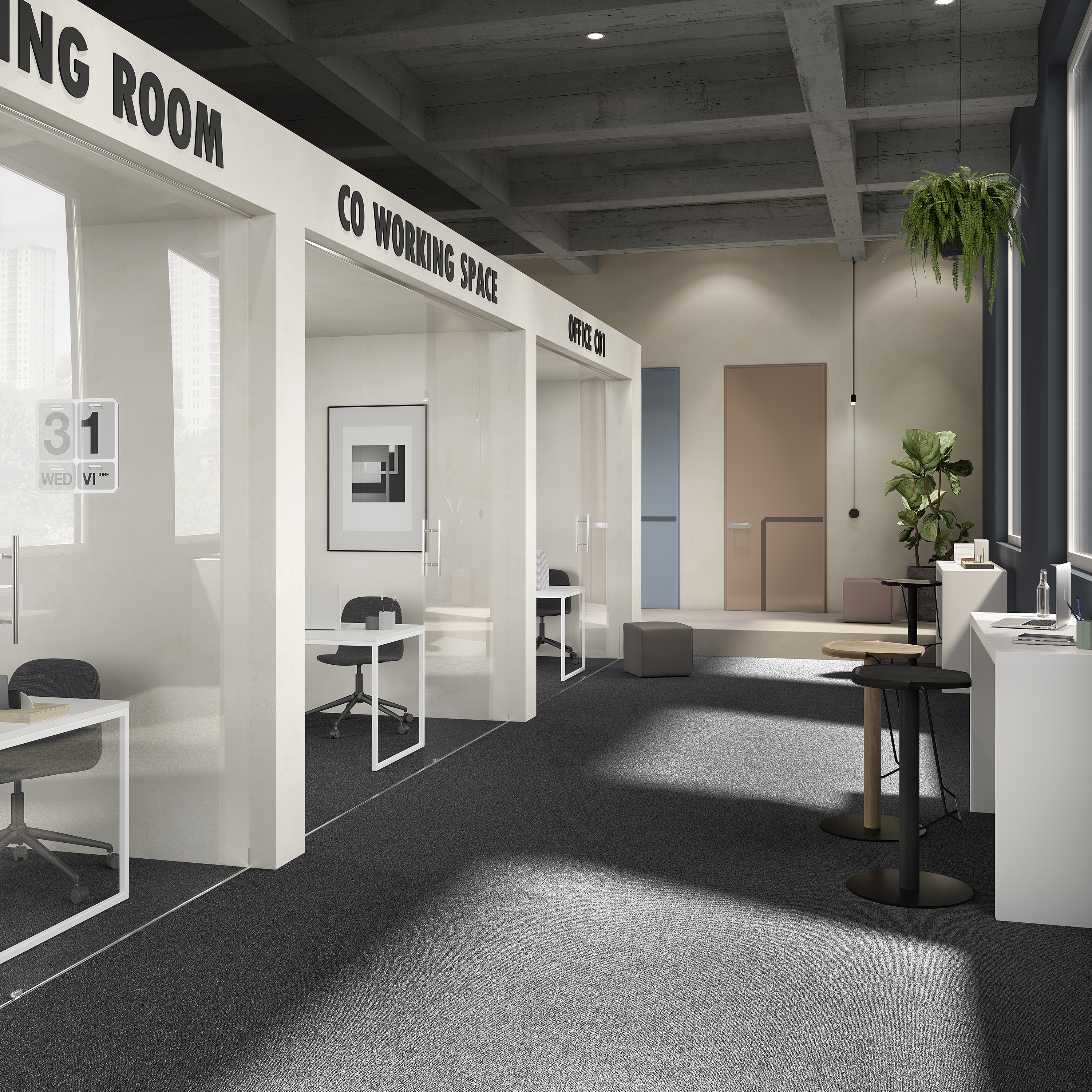 Ковровая плитка Medusa Tile 99 (500*500*5 мм) — купить в Нальчике