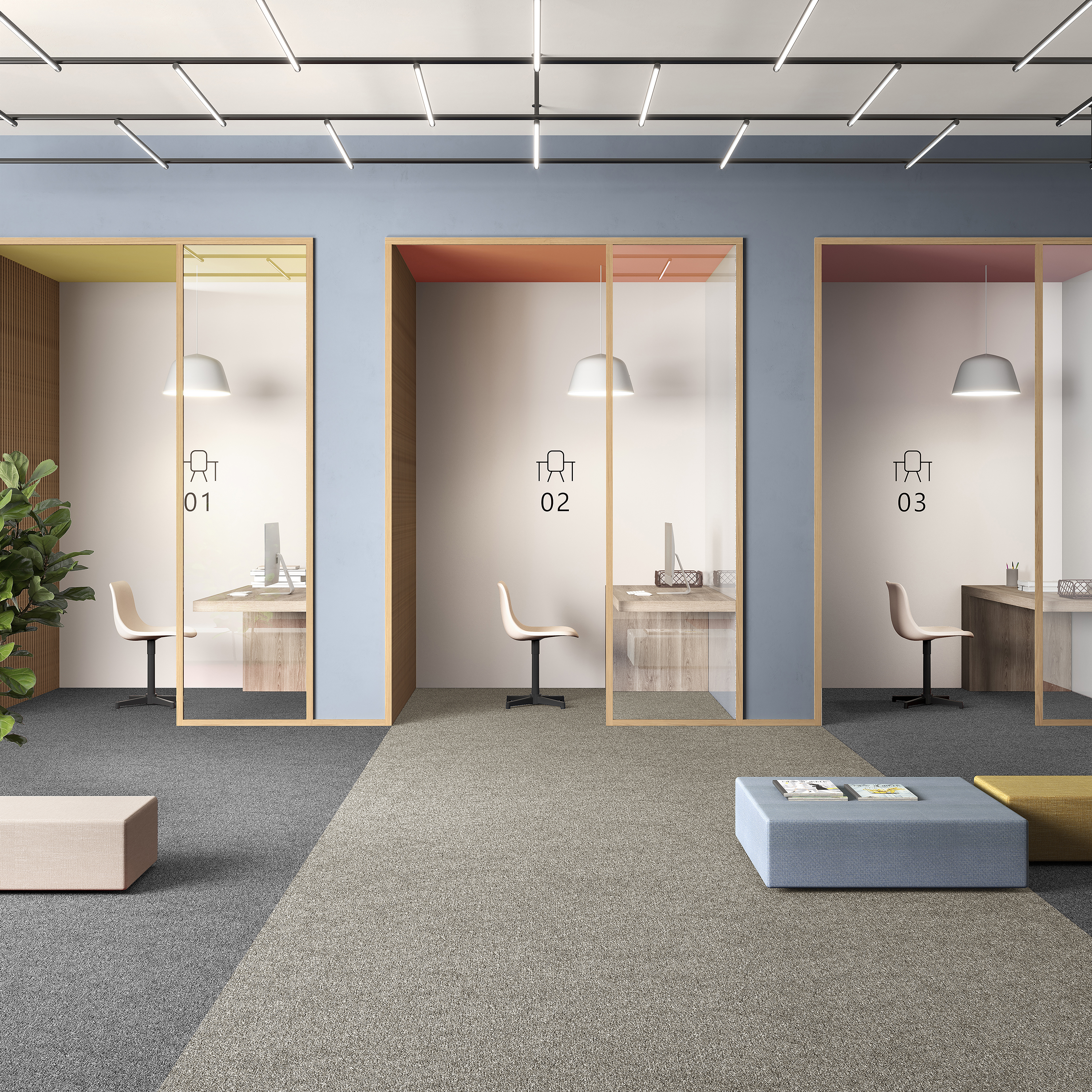 Ковровая плитка Medusa Tile 33 (500*500*5 мм) — купить в Нальчике