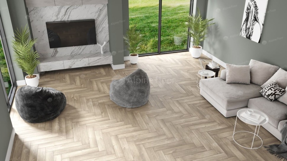 Виниловая плитка "Alpine Floor" Parquet LVT Дуб Натуральный Отбеленный (590*118*2,5 мм) — купить в Нальчике