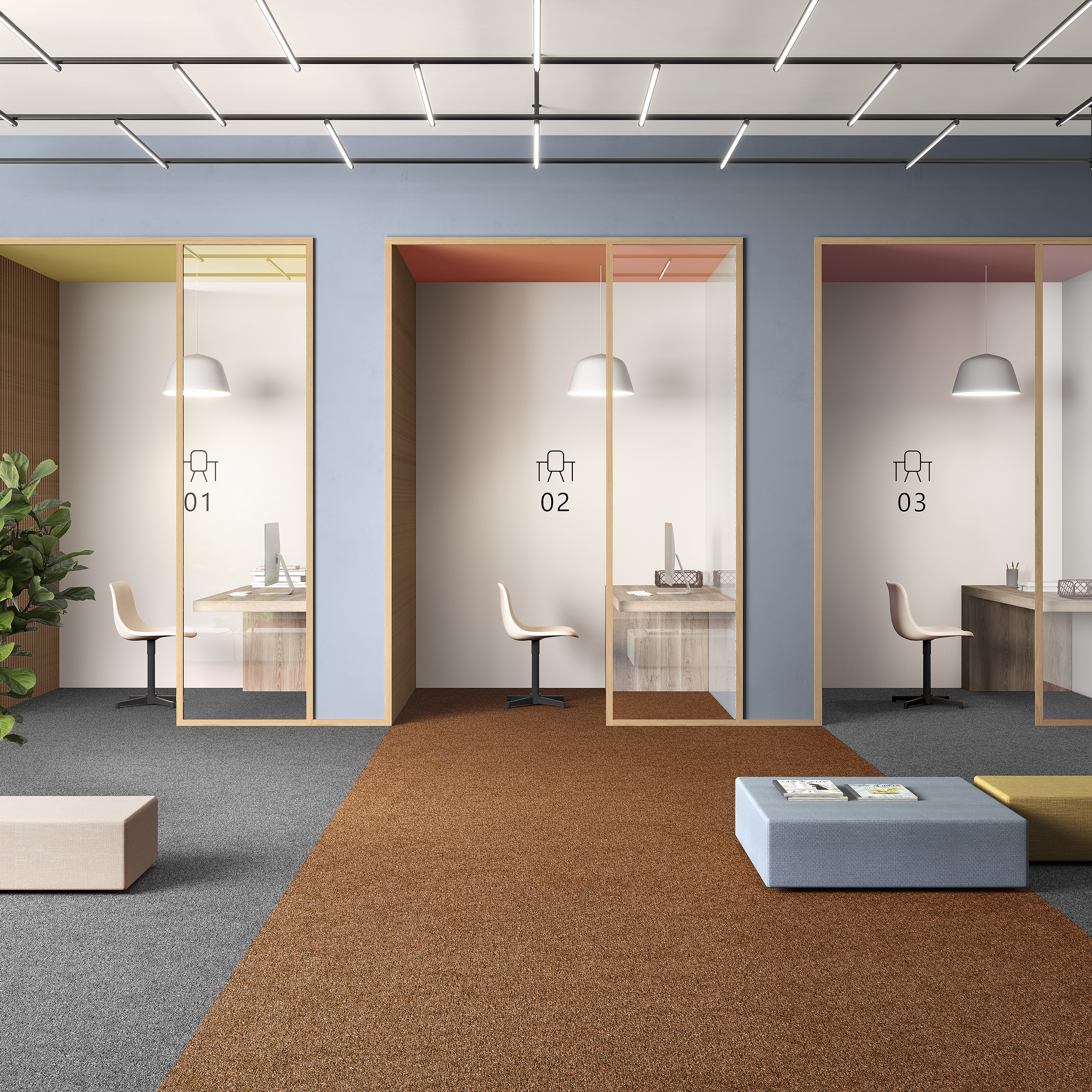 Ковровая плитка Medusa Tile 84 (500*500*5 мм) — купить в Нальчике