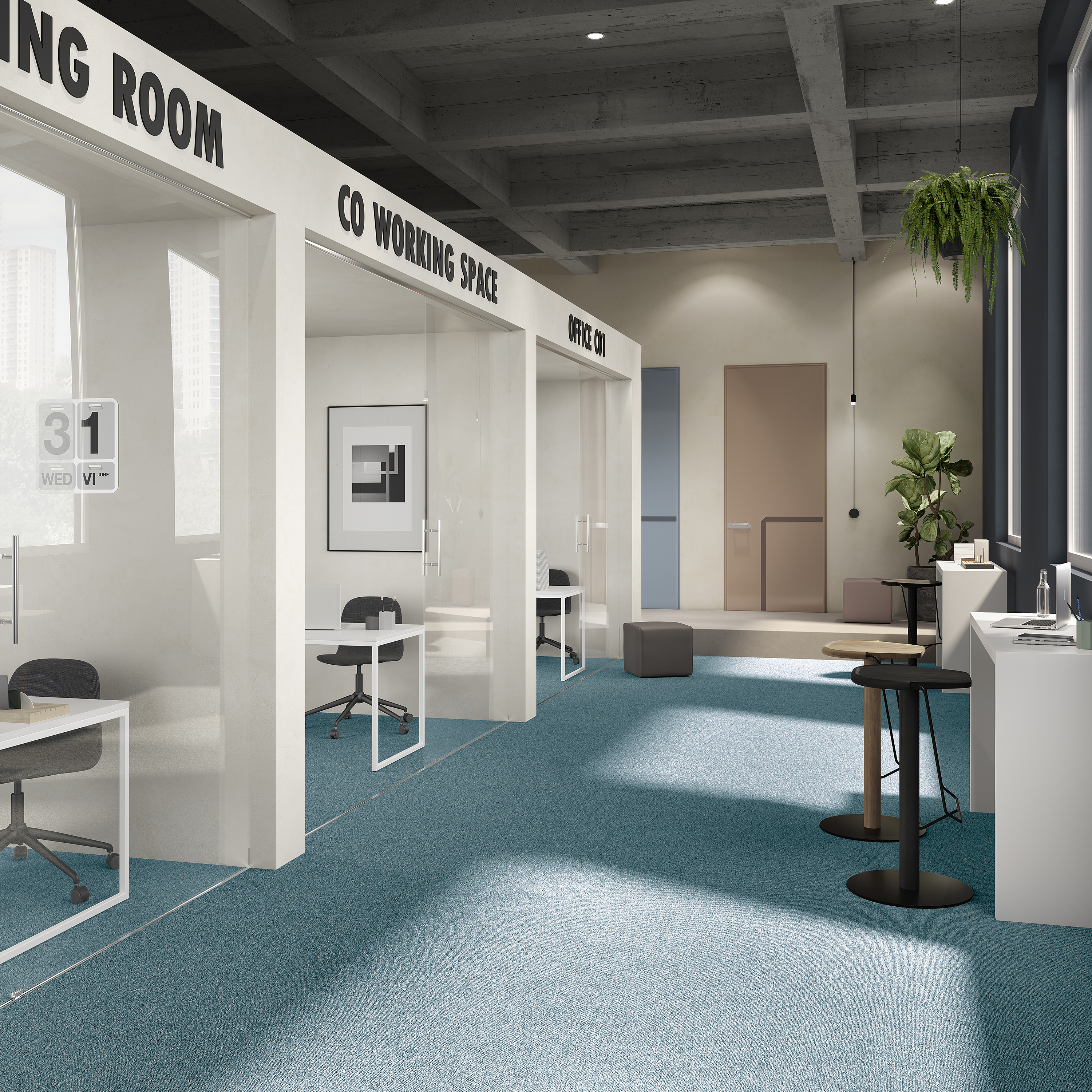 Ковровая плитка Medusa Tile 70 (500*500*5 мм) — купить в Нальчике