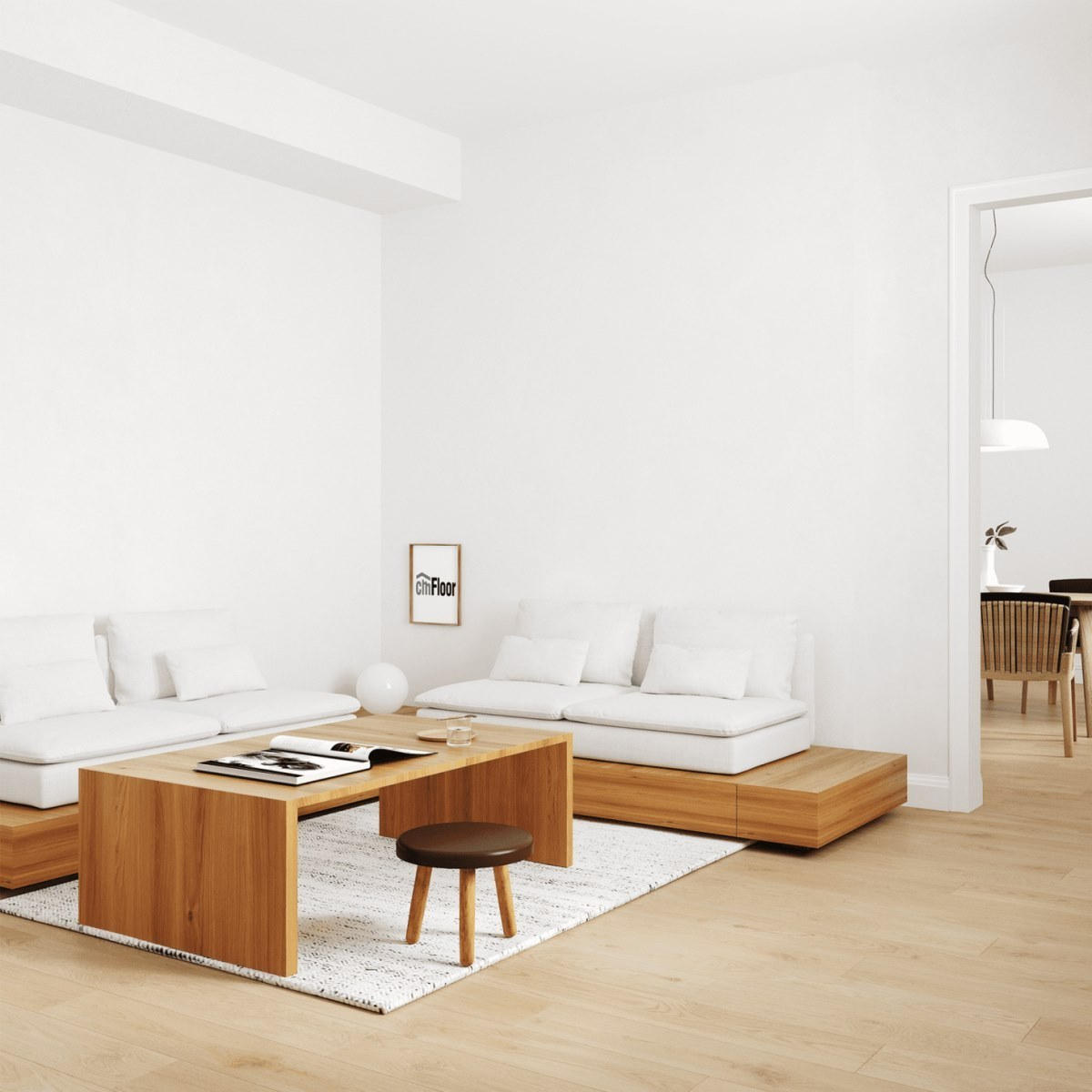 Виниловое напольное покрытие ScandiWood 19 Дуб Шампань (180*1220*5 мм) — купить в Нальчике