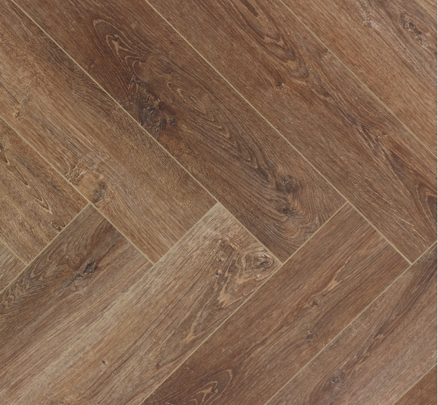 Виниловый ламинат SPC "Cronafloor" Herringbone Дуб Тулуза (640*128*4,5 мм) — купить в Нальчике