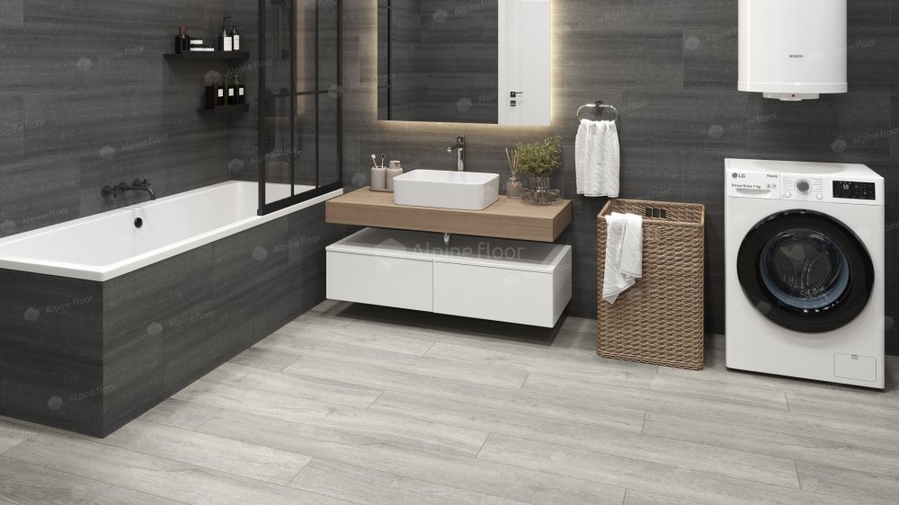 SPC Ламинат "Alpine Floor" Дуб платина (1524*180*8 мм) — купить в Нальчике