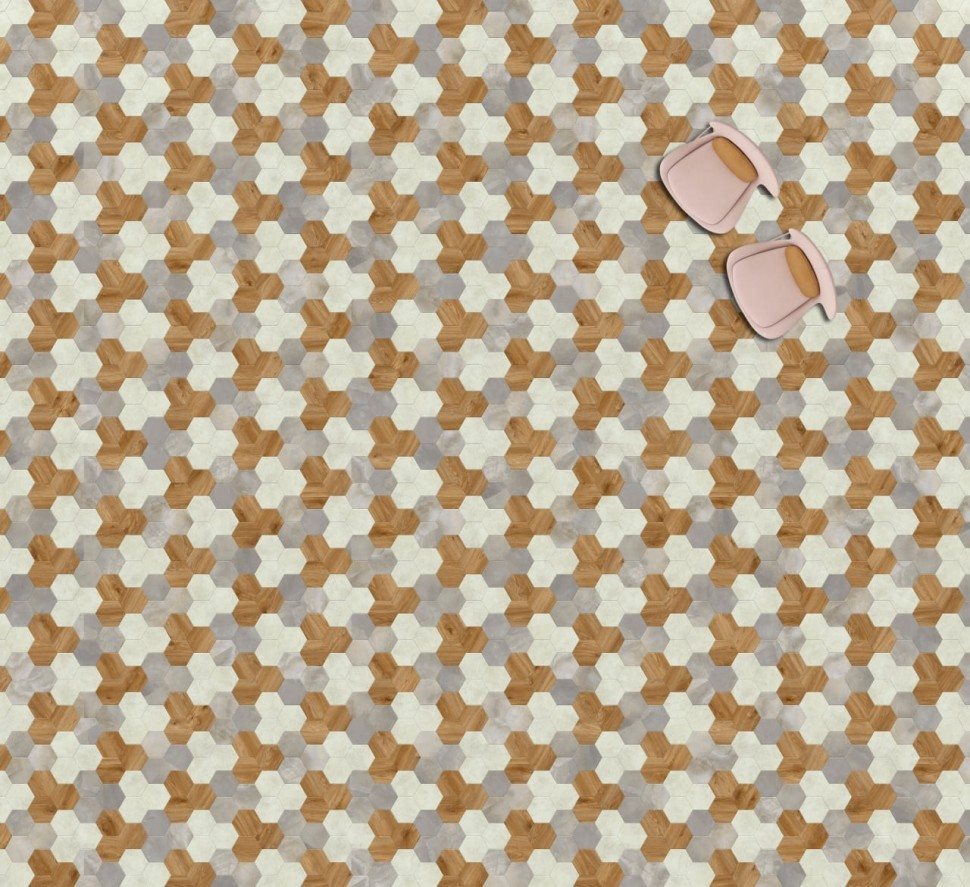 Виниловая плитка "Moduleo" Moods Hexagon 351 (226,32*196*2,5 мм) — купить в Нальчике