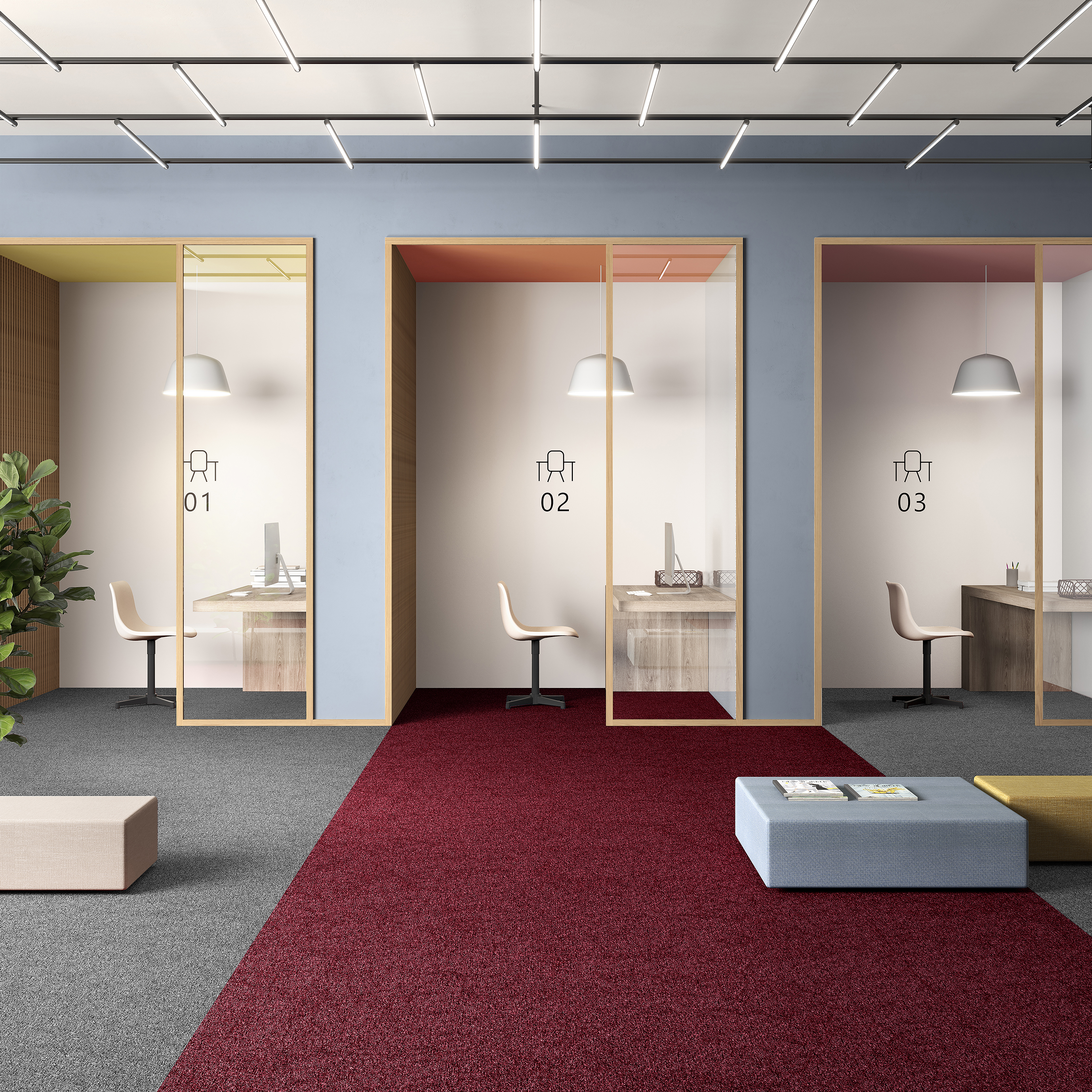 Ковровая плитка Medusa Tile 11 (500*500*5 мм) — купить в Нальчике