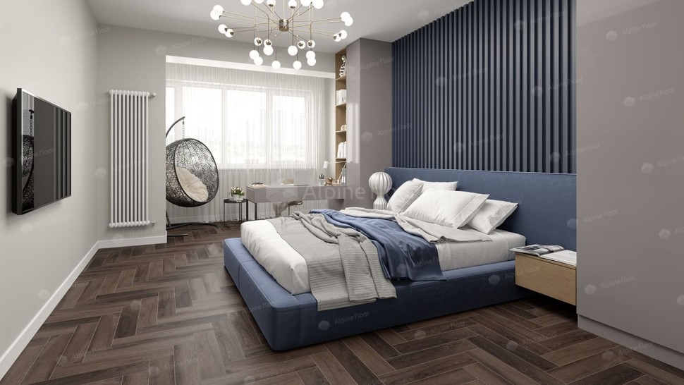 Виниловая плитка "Alpine Floor" Parquet LVT Фафнир (590*118*2,5 мм) — купить в Нальчике