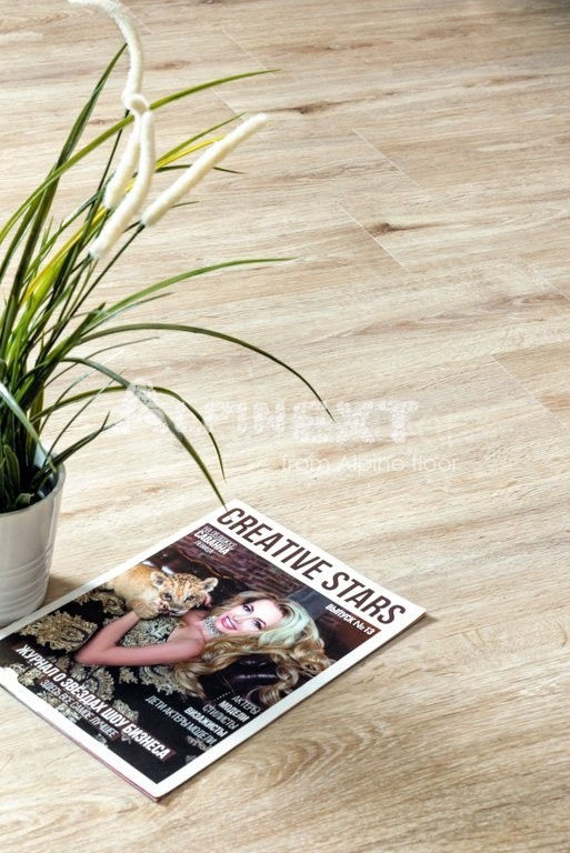 Замковая ПВХ плитка "Alpine Floor" Дуб Ваниль  (1220*183*4мм) — купить в Нальчике