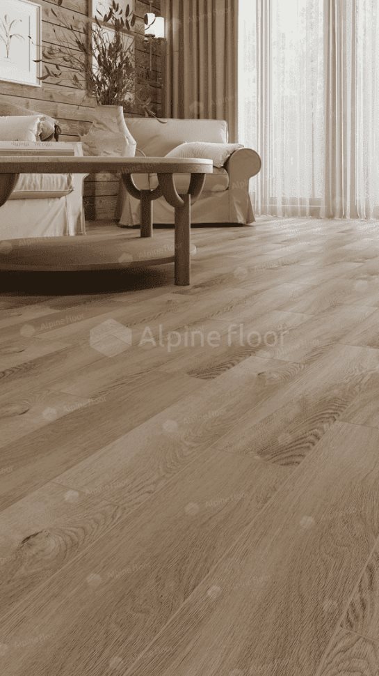Виниловый ламинат "Alpine Floor" Parquet Light Дуб Синистра (600*125*4 мм) — купить в Нальчике