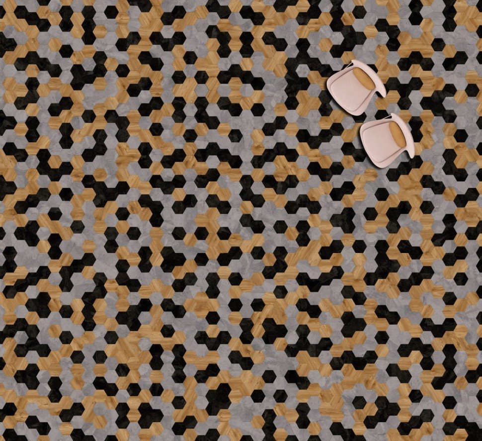 Виниловая плитка "Moduleo" Moods Hexagon 343 (226,32*196*2,5 мм) — купить в Нальчике