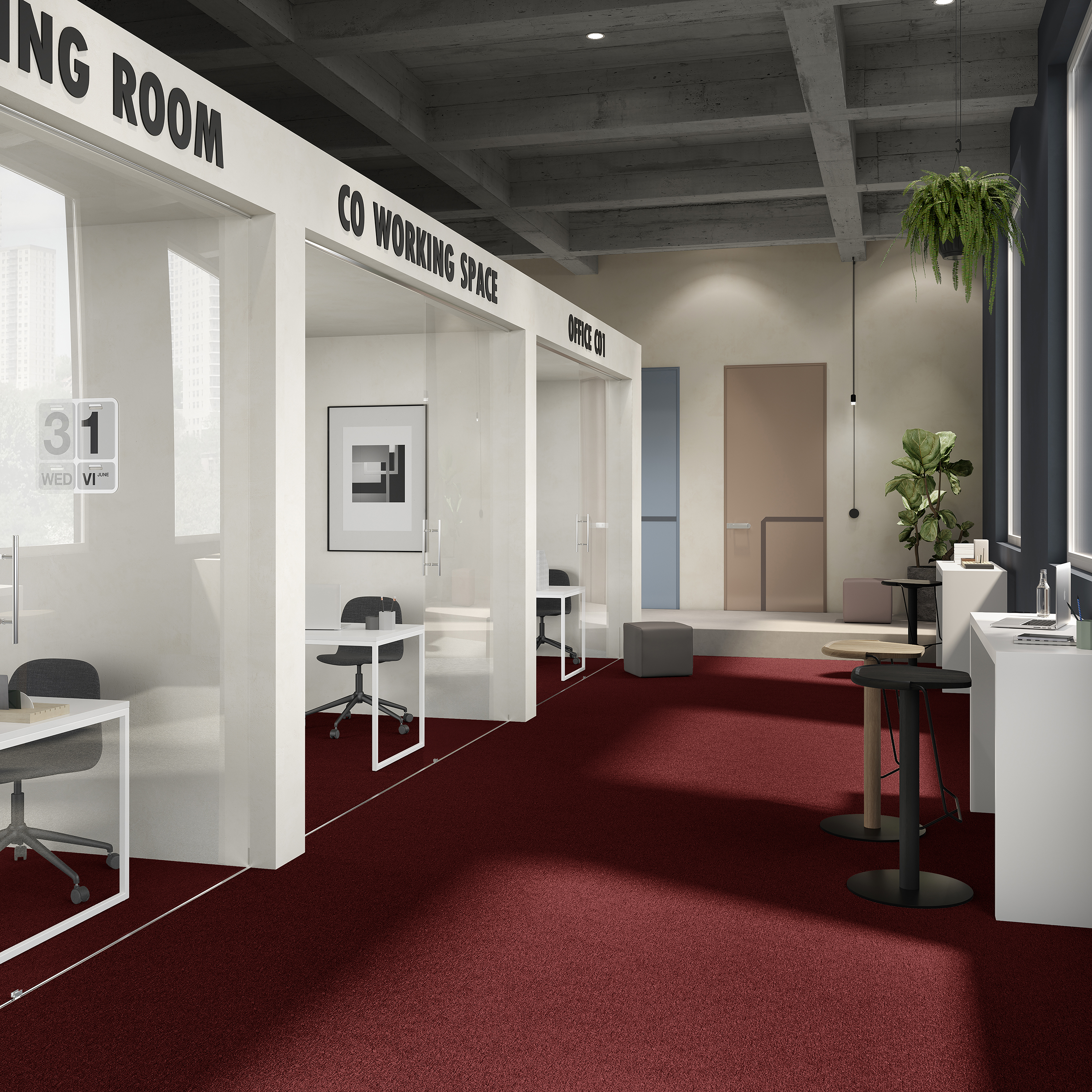 Ковровая плитка Medusa Tile 11 (500*500*5 мм) — купить в Нальчике