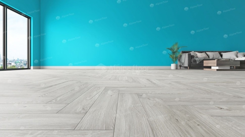 Виниловая плитка "Alpine Floor" Parquet LVT Снежный (590*118*2,5 мм) — купить в Нальчике