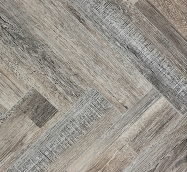 Виниловый ламинат SPC "Cronafloor" Herringbone Дуб Реймс (640*128*4,5 мм) — купить в Нальчике