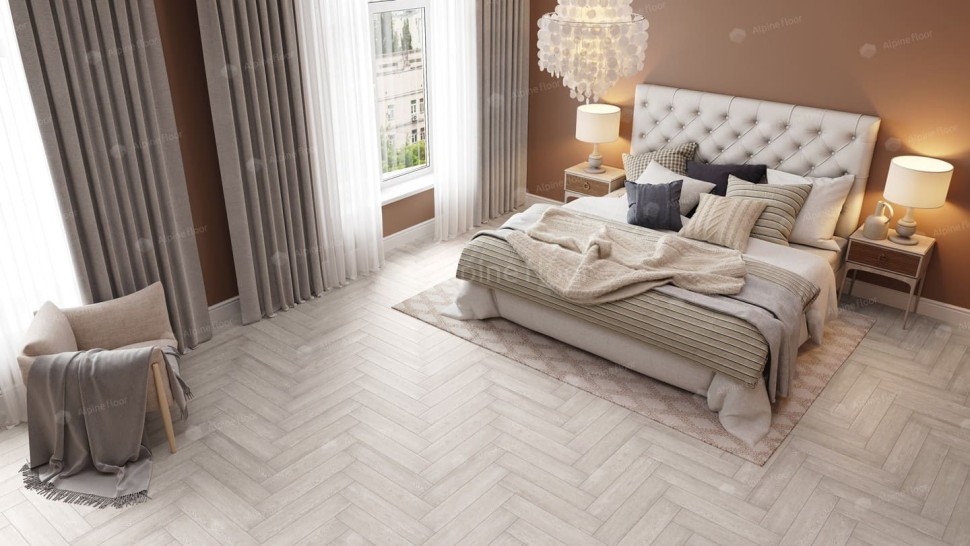 Виниловая плитка "Alpine Floor" Parquet LVT Голубой Лес (590*118*2,5 мм) — купить в Нальчике
