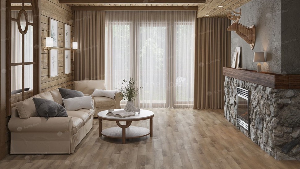 Виниловая плитка "Alpine Floor" Parquet LVT Дуб Синистра (590*118*2,5 мм) — купить в Нальчике