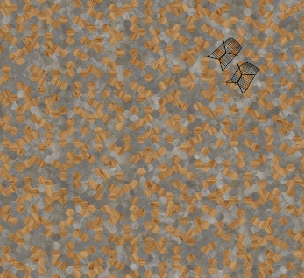 Виниловая плитка "Moduleo" Moods Hexagon 323 (226,32*196*2,5 мм) — купить в Нальчике