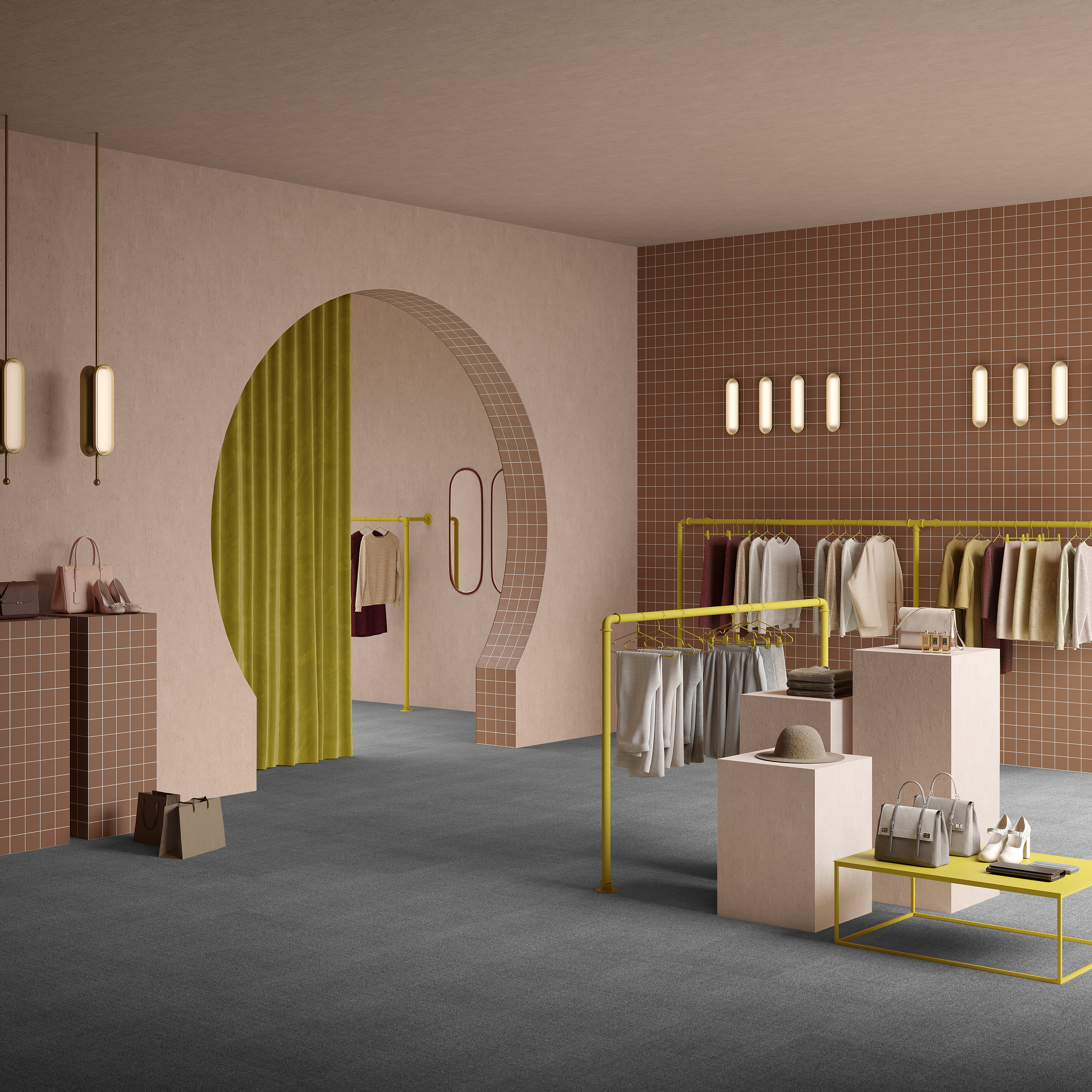 Ковровая плитка Mantra Tile 97 (500*500*6 мм) — купить в Нальчике