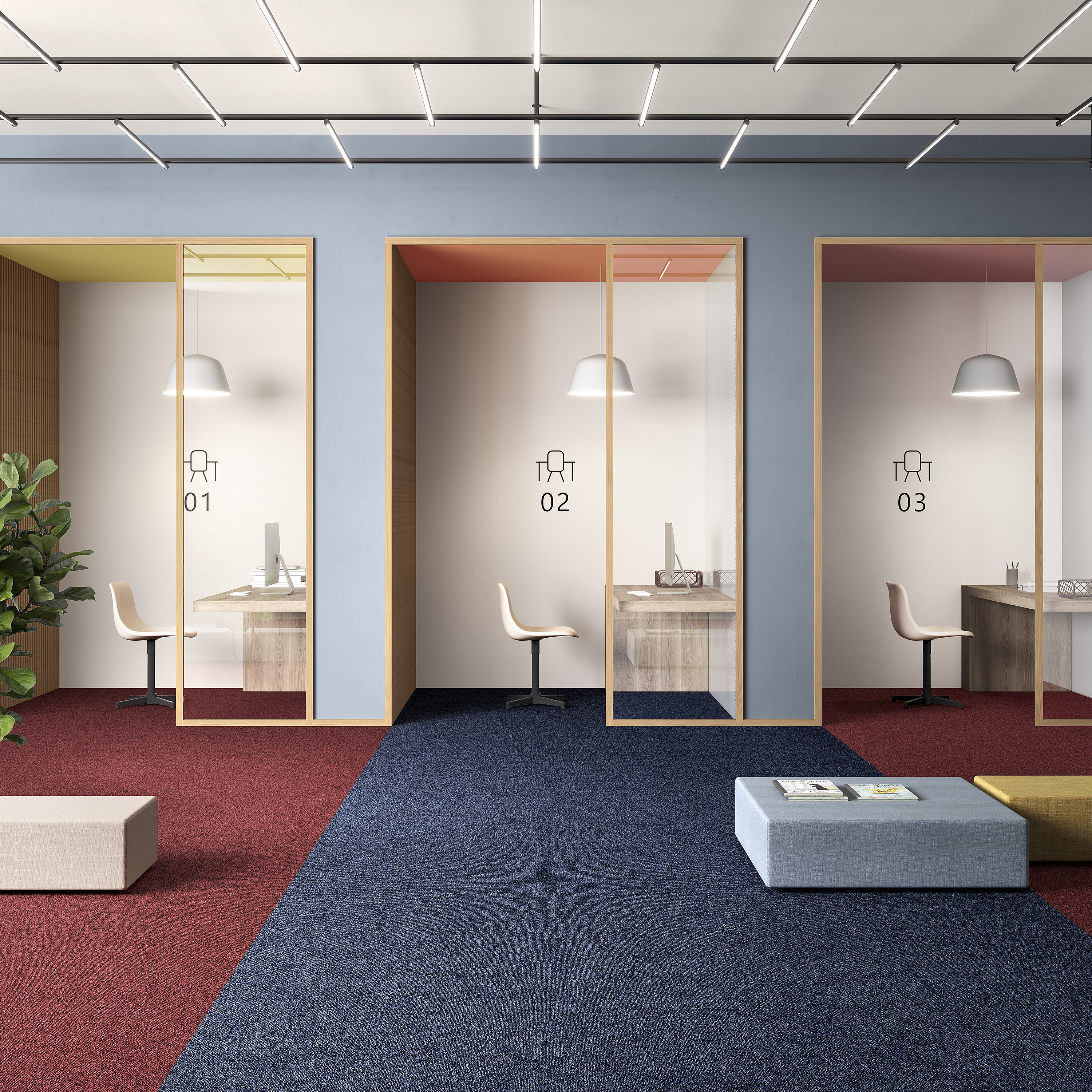 Ковровая плитка Medusa Tile 77 (500*500*5 мм) — купить в Нальчике