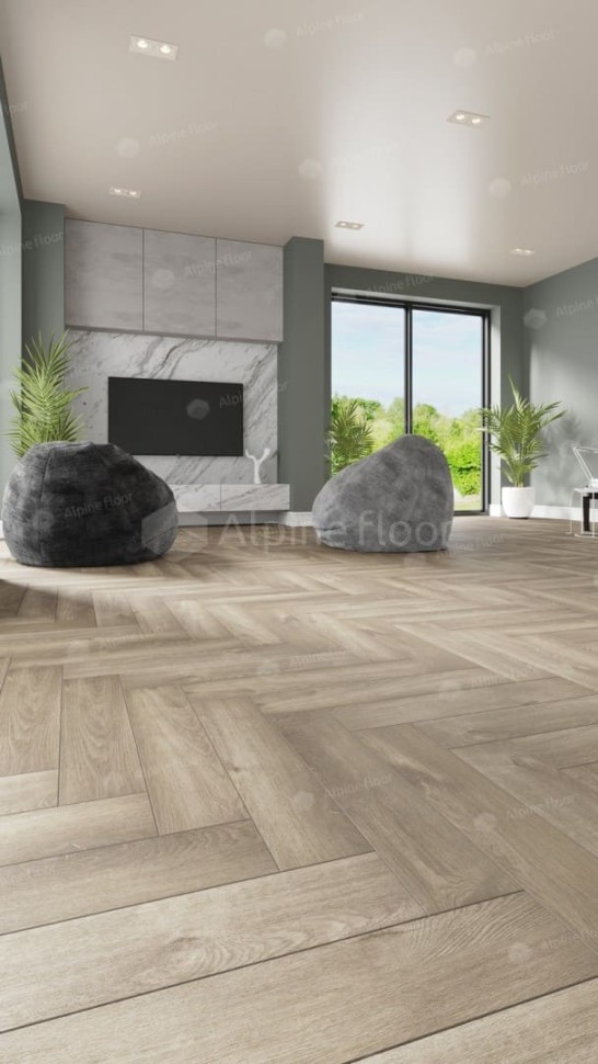 Виниловая плитка "Alpine Floor" Parquet LVT Дуб Натуральный Отбеленный (590*118*2,5 мм) — купить в Нальчике