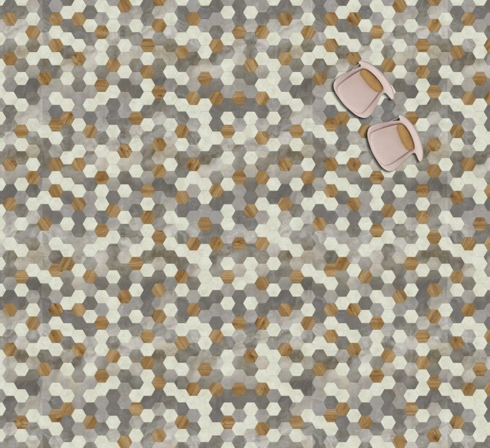 Виниловая плитка "Moduleo" Moods Hexagon 348 (226,32*196*2,5 мм) — купить в Нальчике