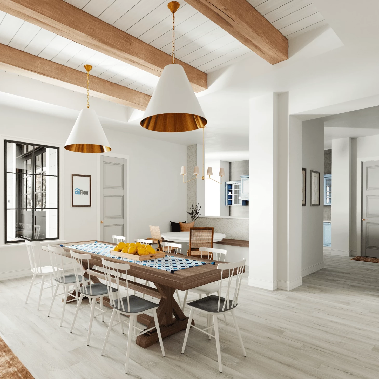 SPC плитка для пола Дуб Ледяной (1220*180*4 мм) — купить в Нальчике