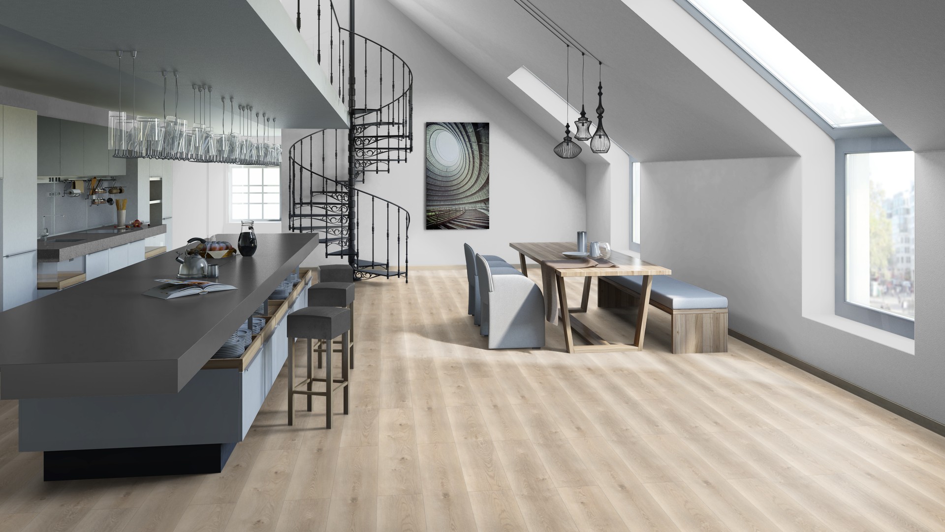 SPC ламинат "Tarkett" Deep House Sean (1400*225*4,6 мм) — купить в Нальчике