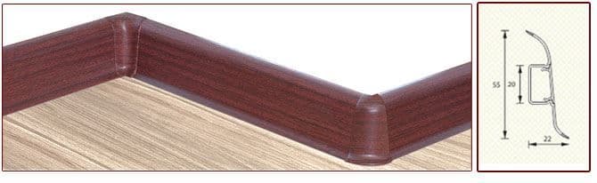 Плинтус "Идеал" пластиковый Комфорт Дуб северный (2500*22*55 мм) — купить в Нальчике