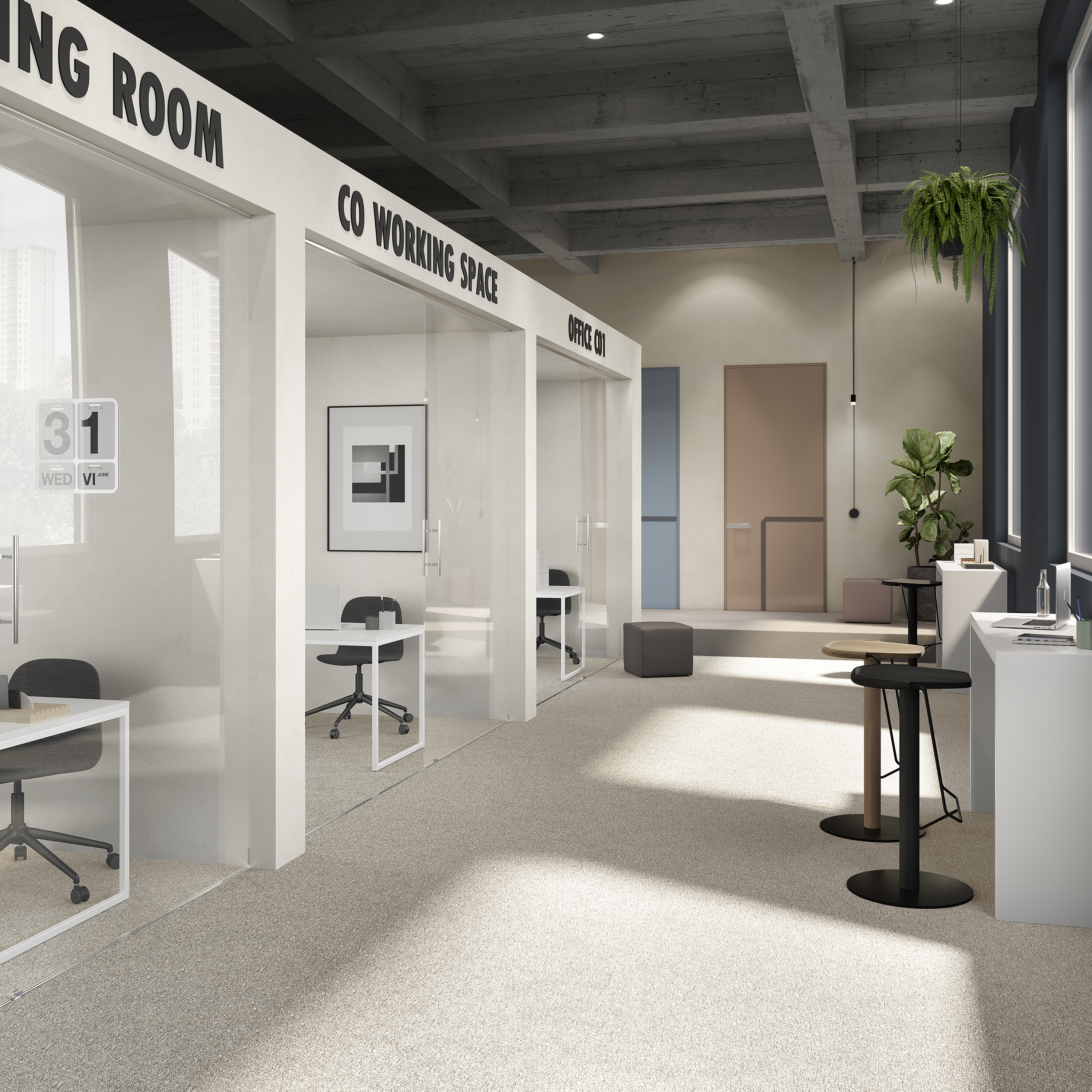 Ковровая плитка Medusa Tile 33 (500*500*5 мм) — купить в Нальчике