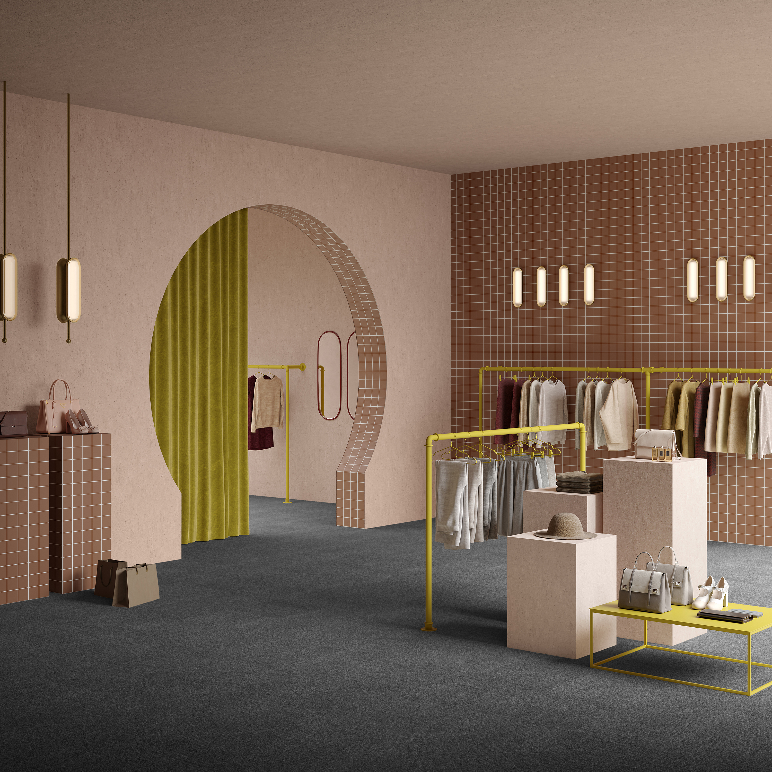 Ковровая плитка Mantra Tile 98 (500*500*6 мм) — купить в Нальчике