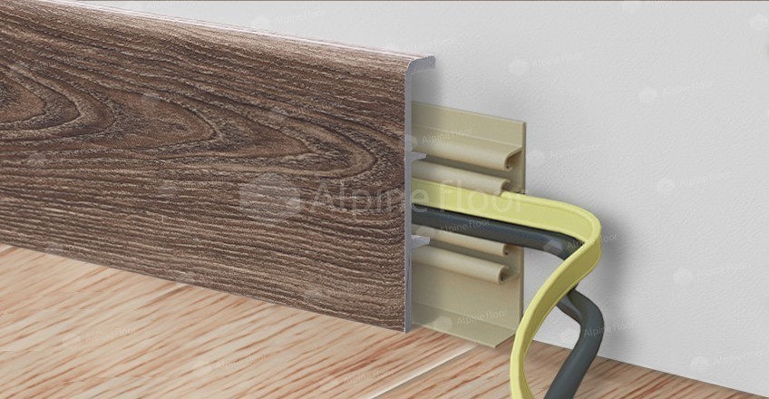 Напольный плинтус Rico Concept 80 Дуб фисташковый (2200*20*80 мм) — купить в Нальчике