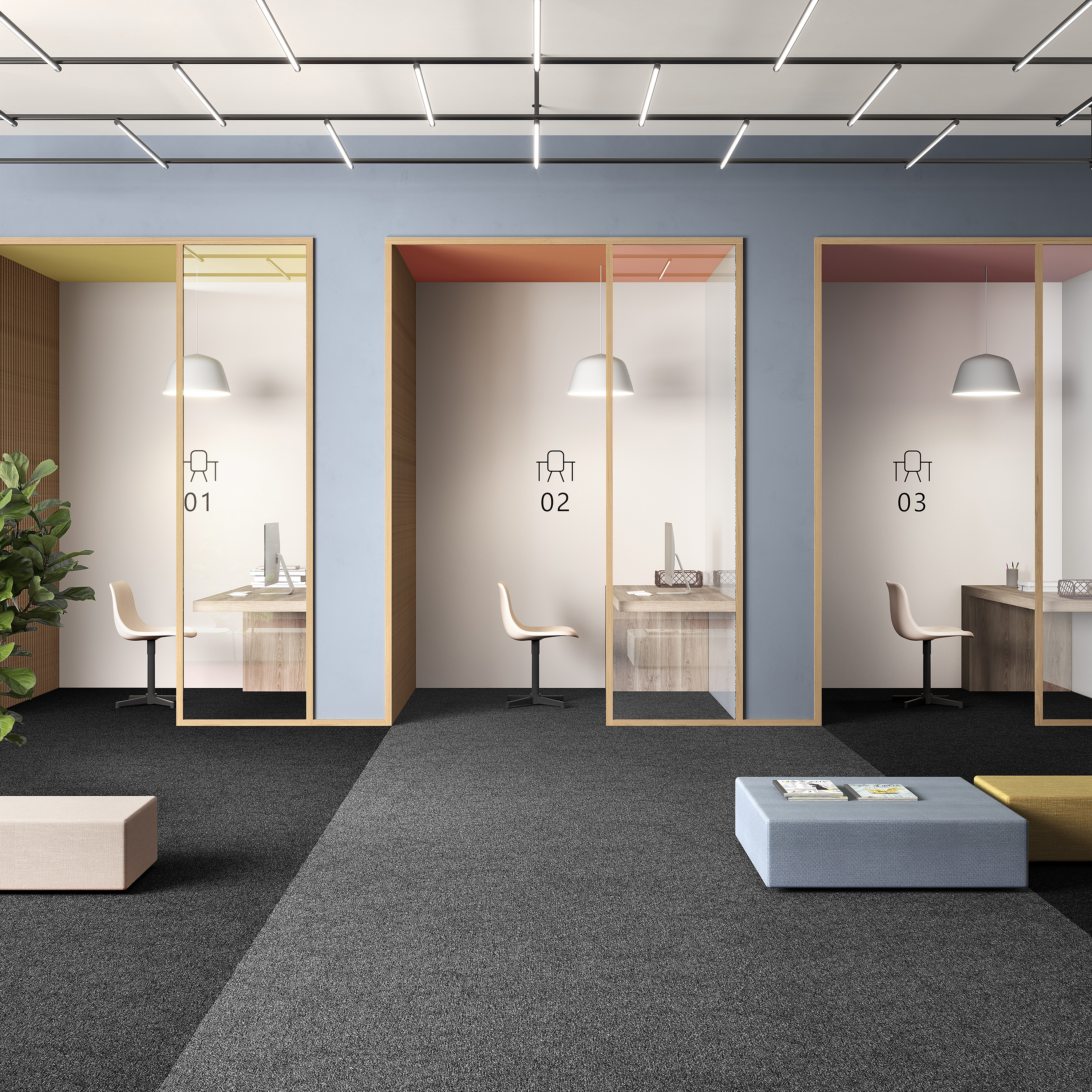 Ковровая плитка Medusa Tile 98 (500*500*5 мм) — купить в Нальчике