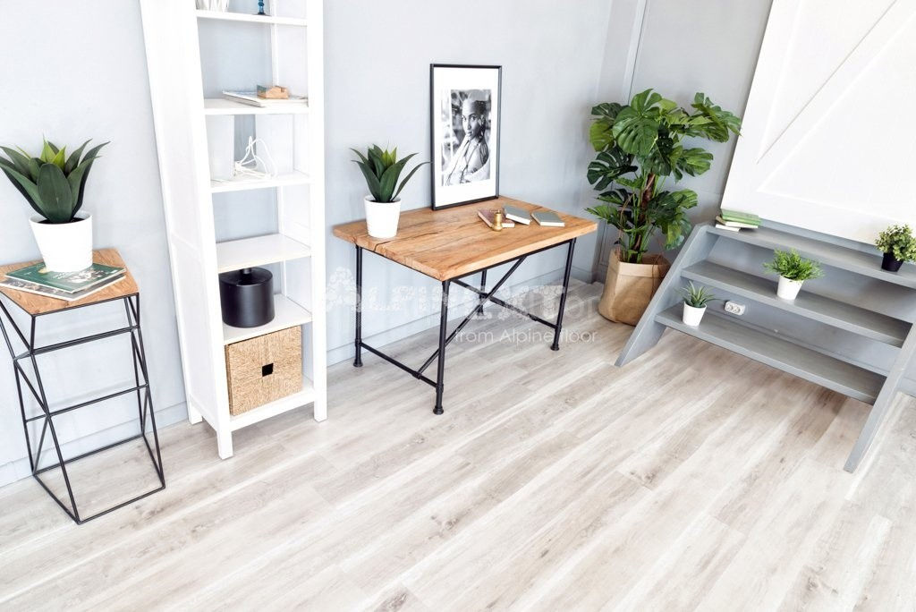 Замковая ПВХ плитка "Alpine Floor" Дуб выбеленный  (1220*183*4мм) — купить в Нальчике