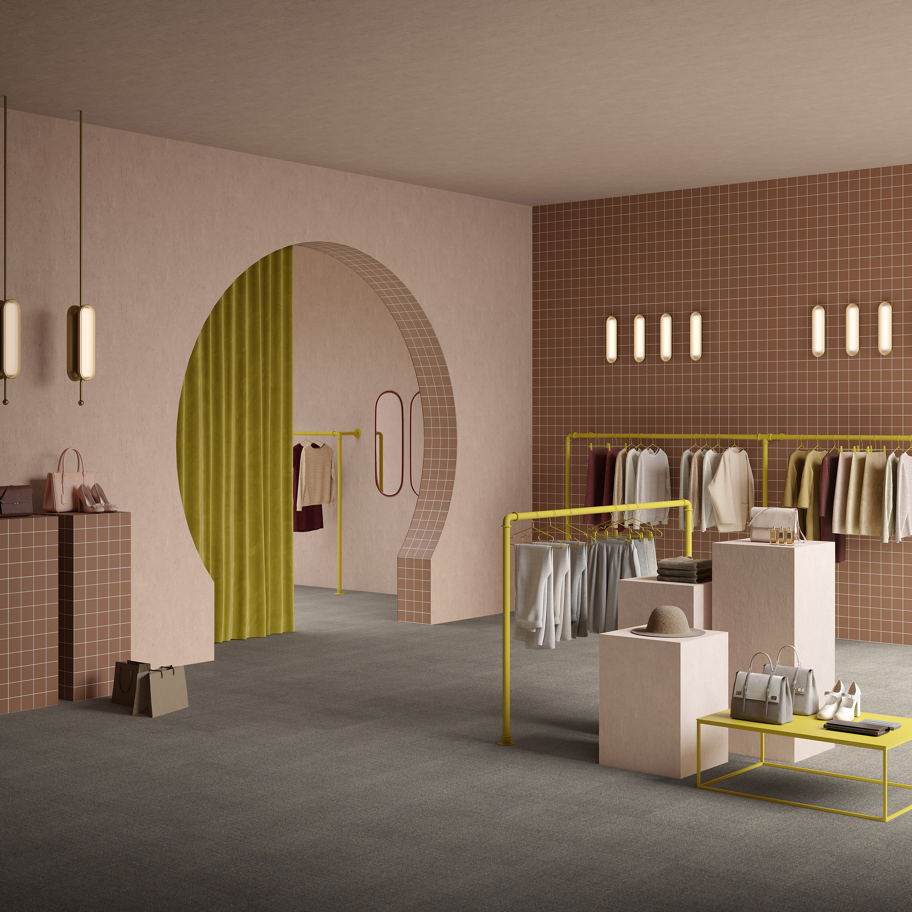 Ковровая плитка Mantra Tile 94 (500*500*6 мм) — купить в Нальчике