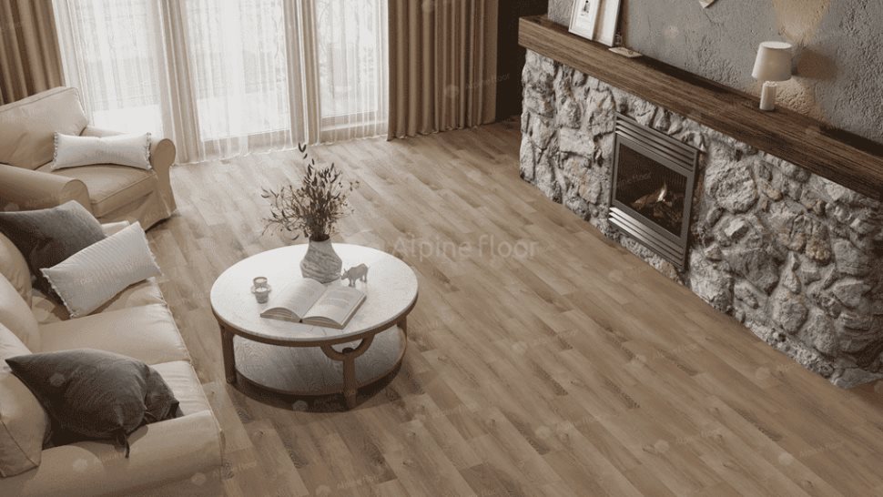 Виниловый ламинат "Alpine Floor" Parquet Light Дуб Синистра (600*125*4 мм) — купить в Нальчике