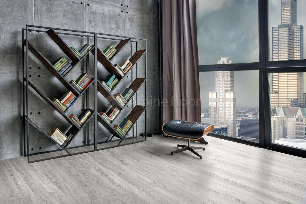 Замковая ПВХ плитка Секвойя Снежная  (1219*184*3,2мм) — купить в Нальчике